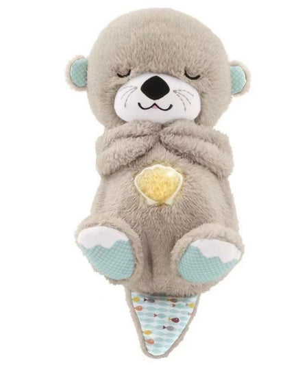 Breathing otter plush toy