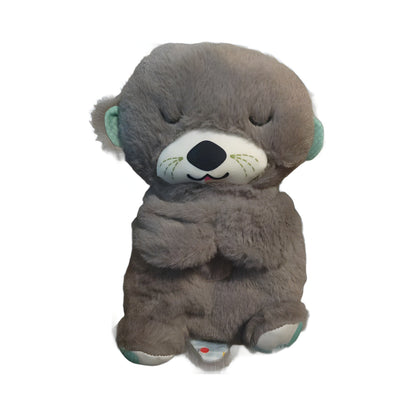 Breathing otter plush toy