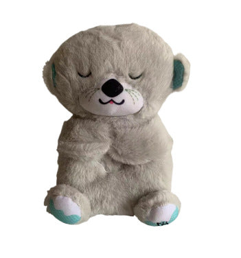 Breathing otter plush toy