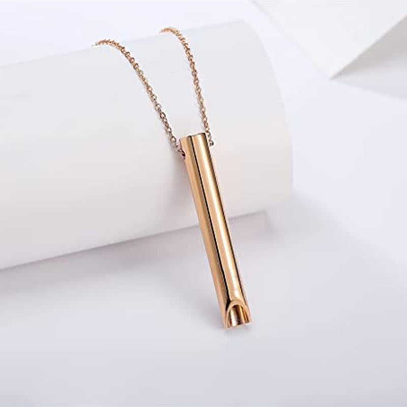 Breathing Therapy Whistle Necklace