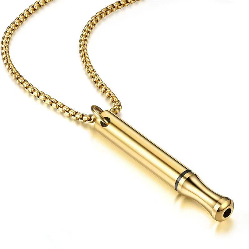 Breathing Therapy Whistle Necklace