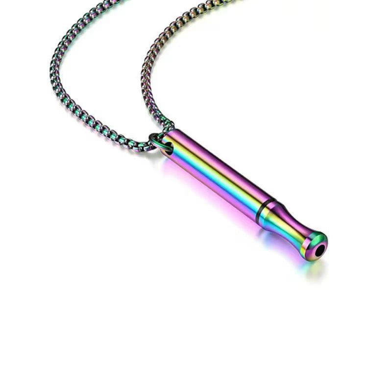Breathing Therapy Whistle Necklace