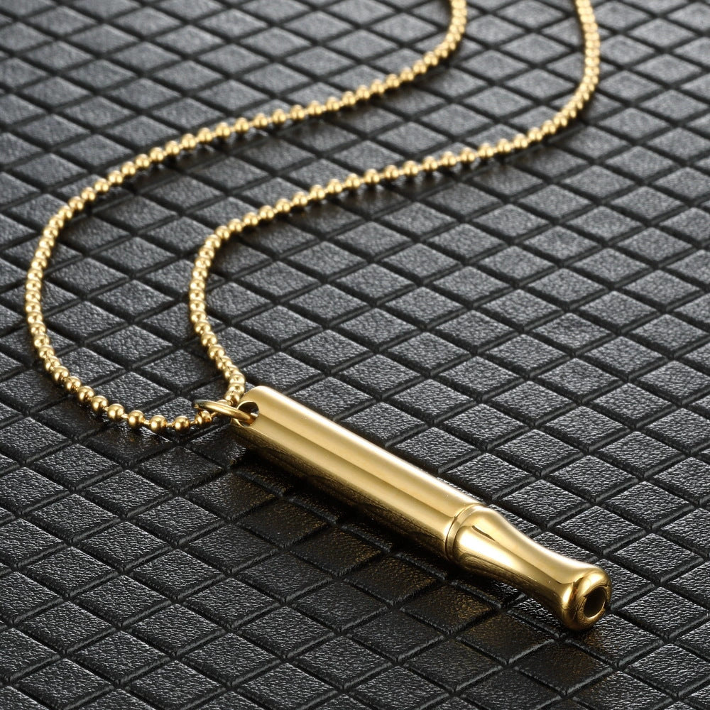 Breathing Therapy Whistle Necklace