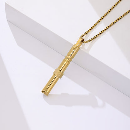 Breathing Therapy Whistle Necklace