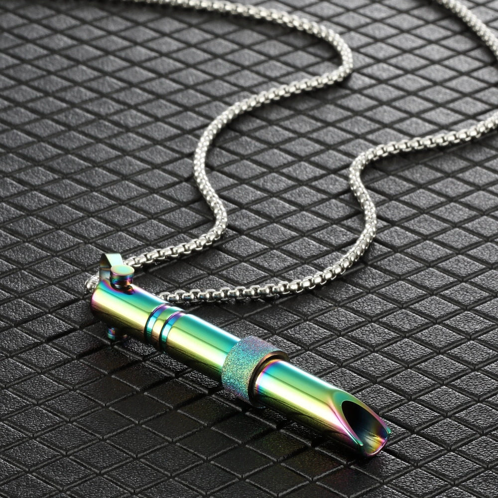 Breathing Therapy Whistle Necklace
