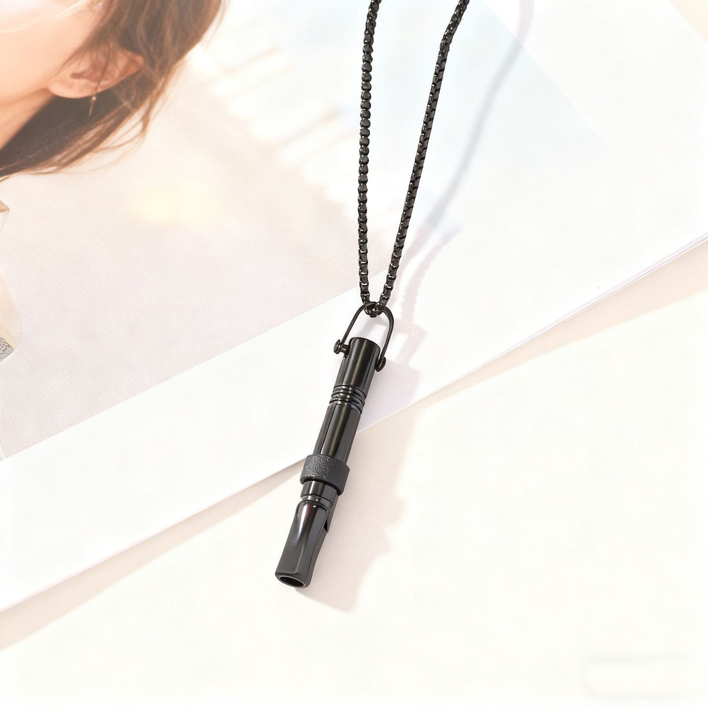 Breathing Therapy Whistle Necklace