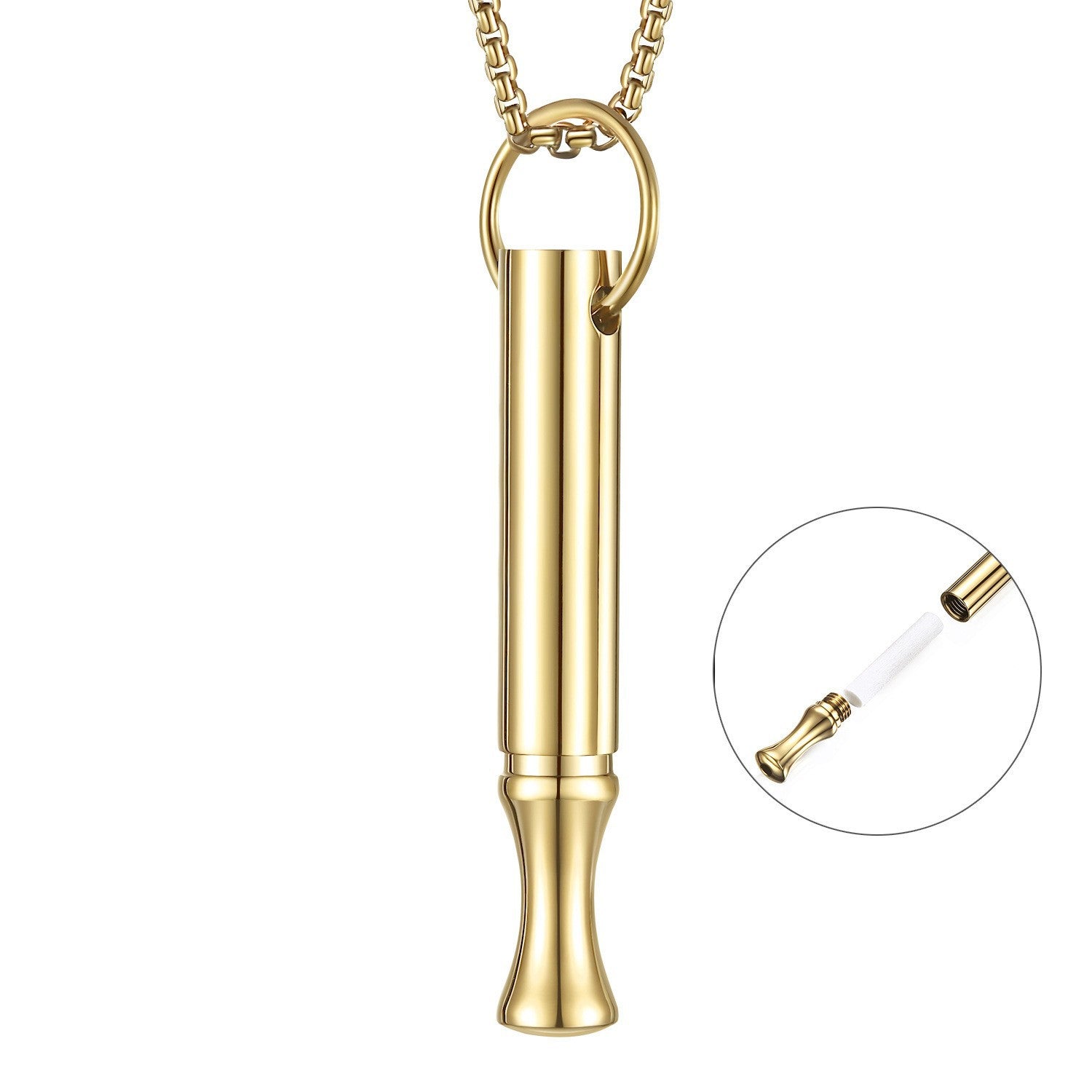 Breathing Therapy Whistle Necklace