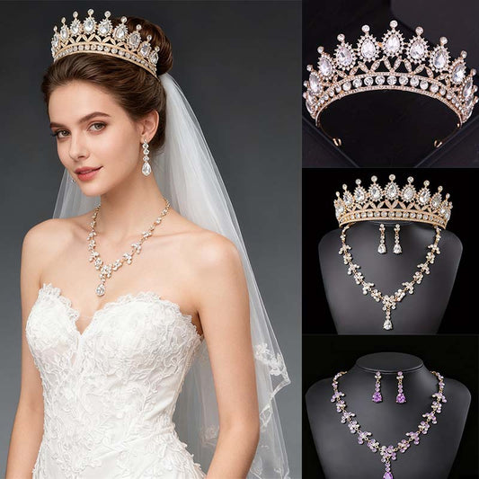 Bridal Crown and Necklace Set