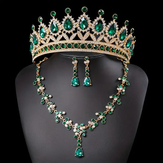 Bridal Crown and Necklace Set