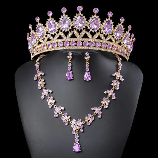 Bridal Crown and Necklace Set