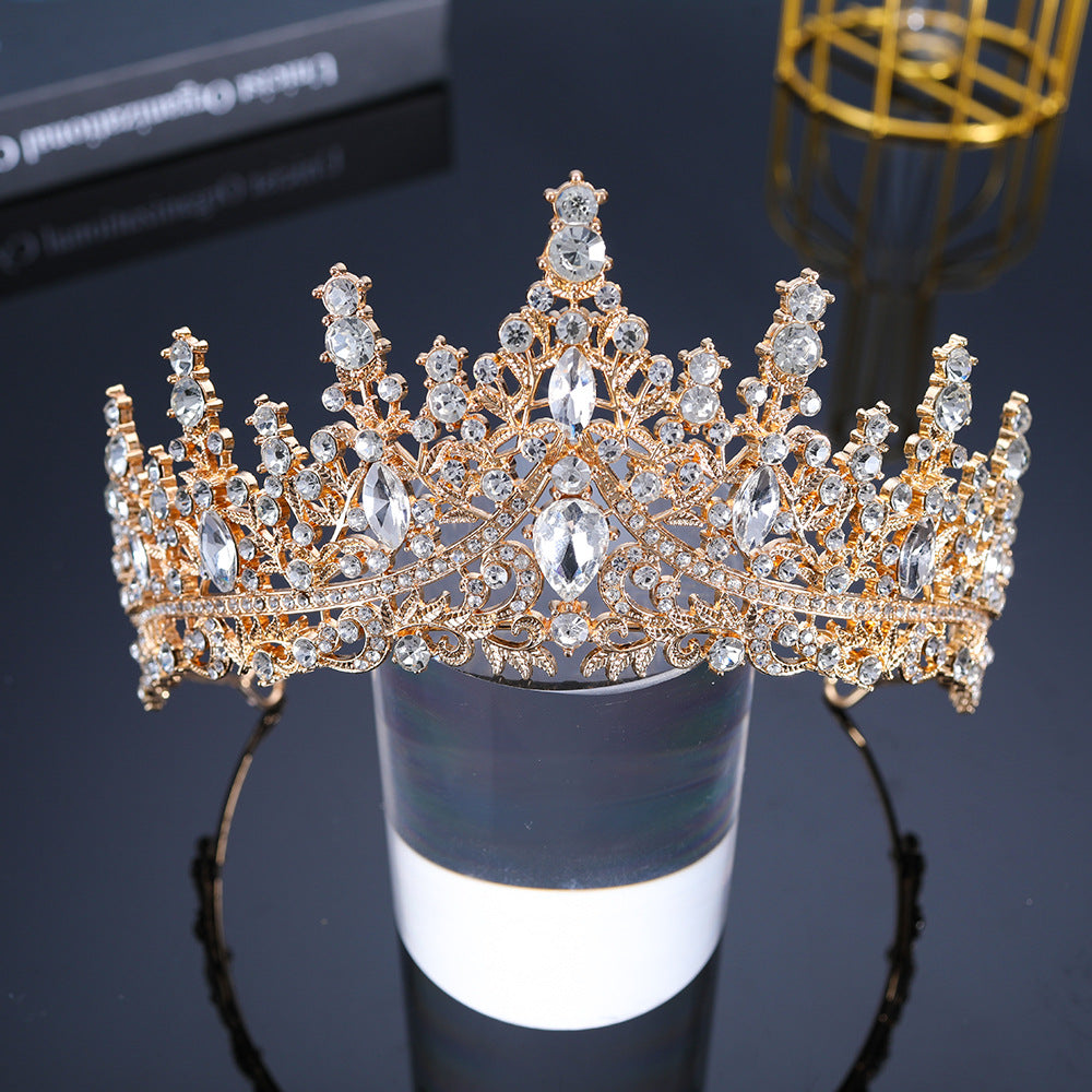 Bridal Crown Headband Wedding Dress Accessories Elegant Crystal Bridal Crown Hair Accessories