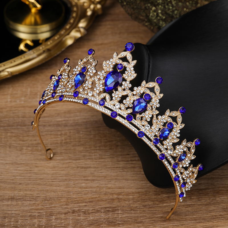 Bride Crown Headwear Birthday Party Alloy Hair Band Rhinestone Queen Hair Accessories Wedding Dress Crown