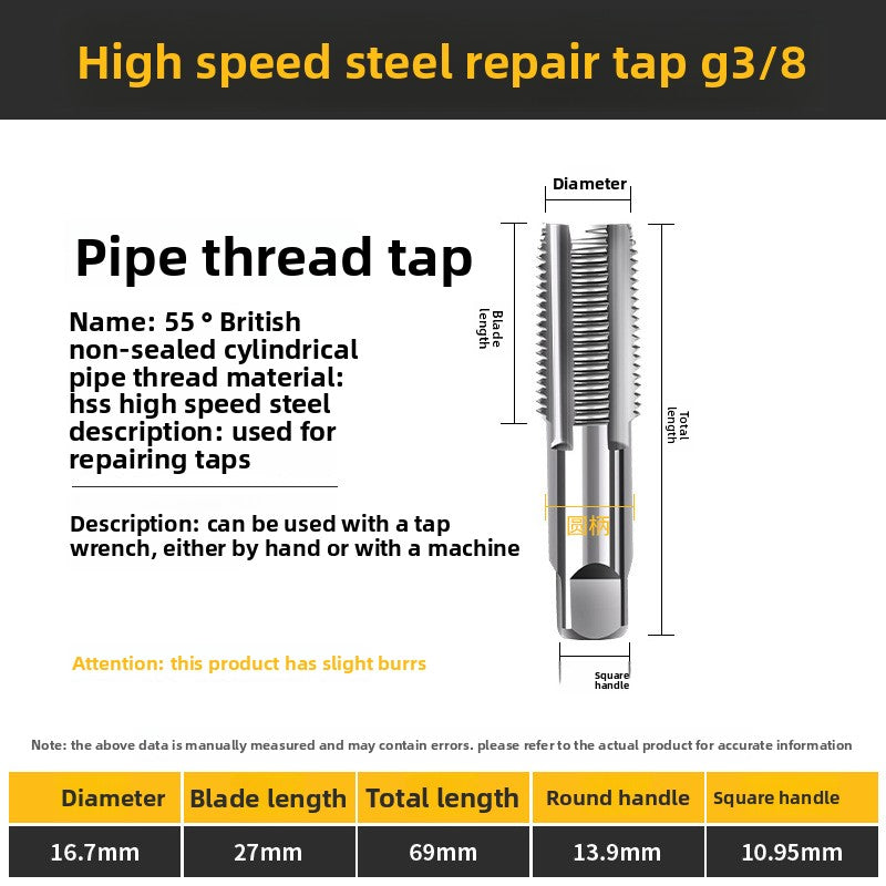 British standard cylindrical pipe thread taps