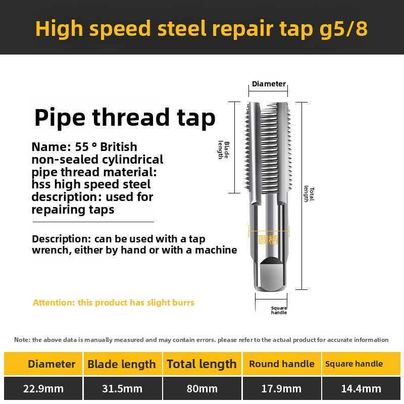 British standard cylindrical pipe thread taps