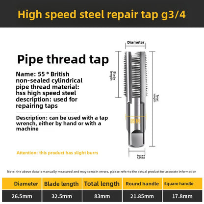 British standard cylindrical pipe thread taps