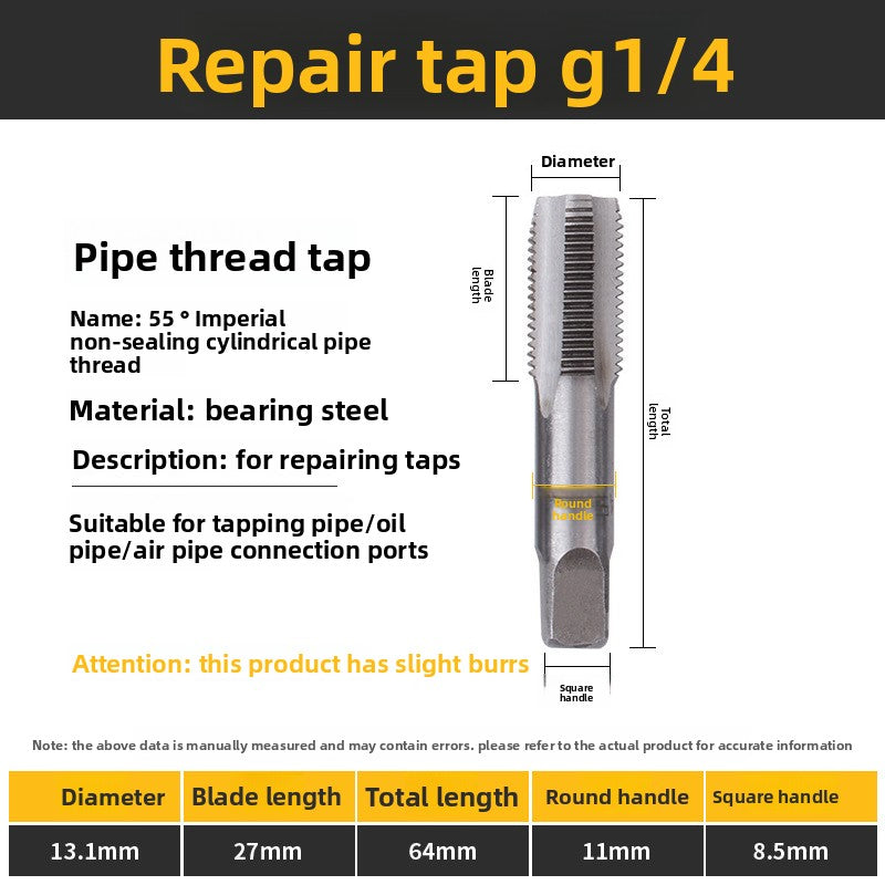 British standard cylindrical pipe thread taps