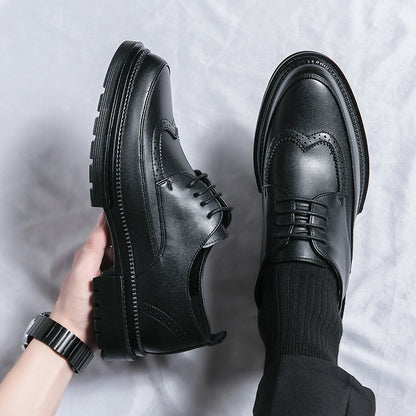 British-style casual leather shoes