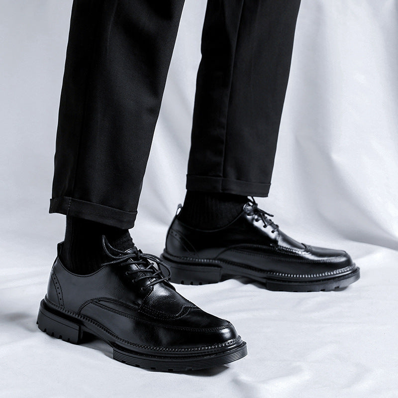 British-style casual leather shoes