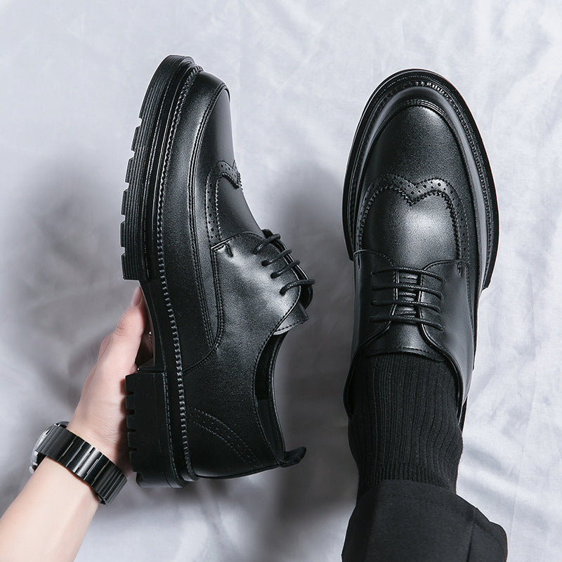 British-style casual leather shoes
