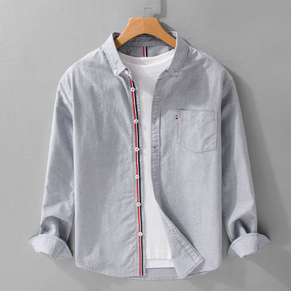 British Style Oxford Cotton Men's Shirt