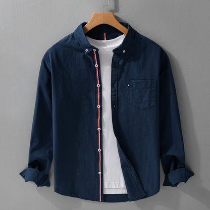 British Style Oxford Cotton Men's Shirt