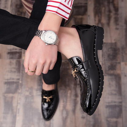 British Style Tassel Slip-On Men's Leather Shoes