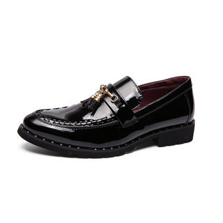 British Style Tassel Slip-On Men's Leather Shoes