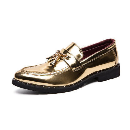 British Style Tassel Slip-On Men's Leather Shoes