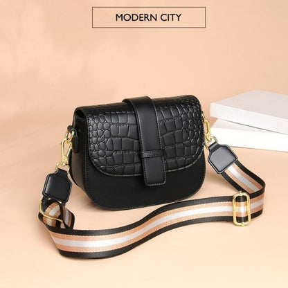 Broadband cross-body saddle bag