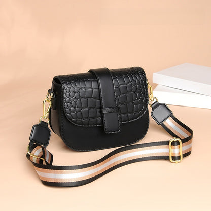 Broadband cross-body saddle bag