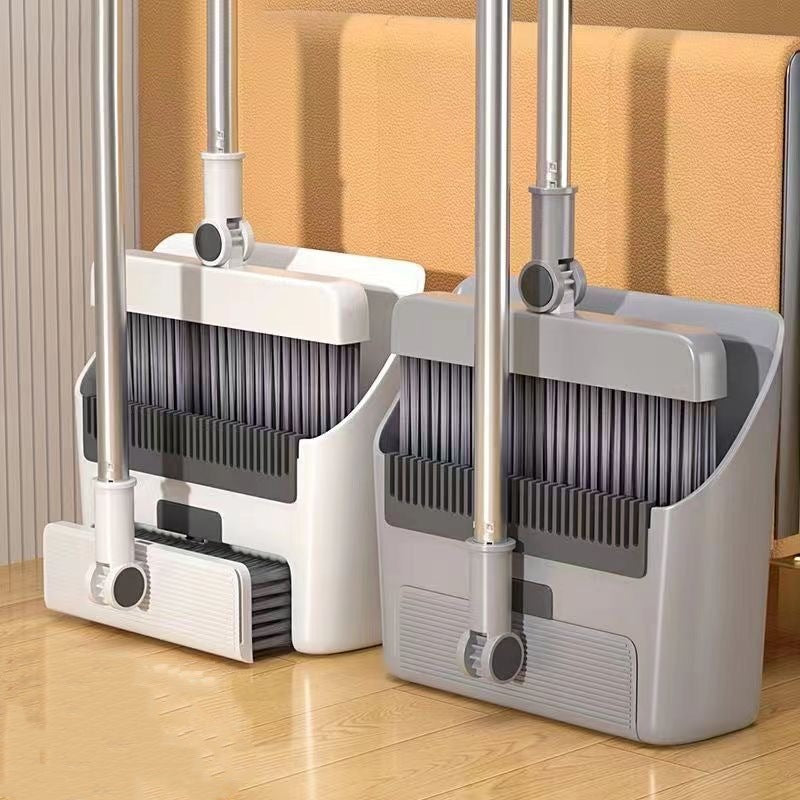 Broom Dustpan suit Combination Household Broom Wiper Non-stick Hair-setting Dustpan Sweeping Artifact Garbage Shovel Broom