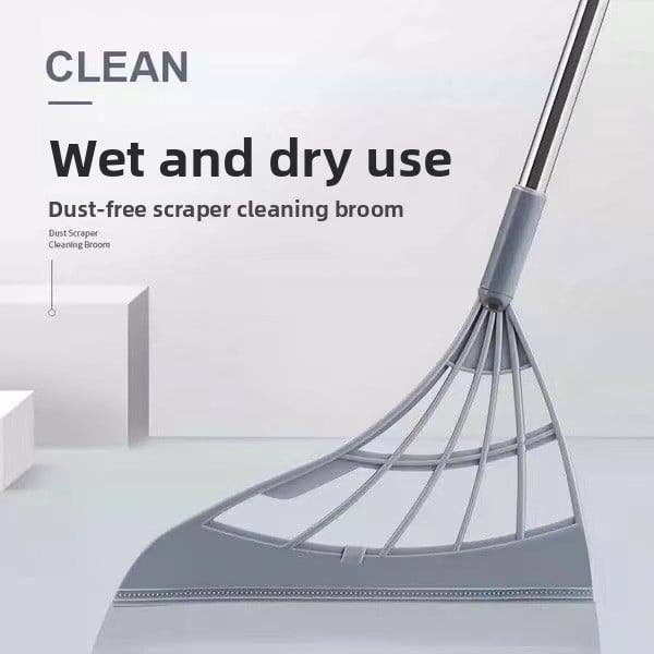 Broom Dustpan suit Combination Household Broom Wiper Non-stick Hair-setting Dustpan Sweeping Artifact Garbage Shovel Broom