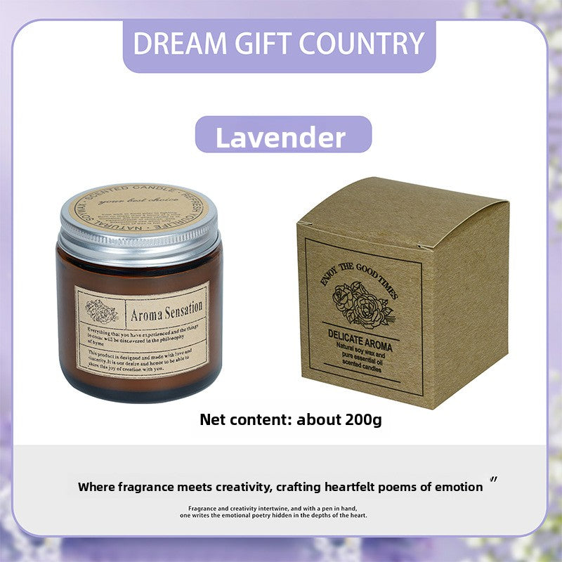 Brown Glass Aromatherapy Candles