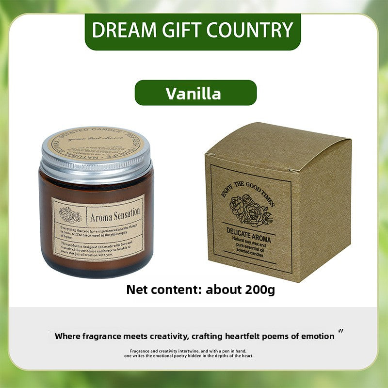 Brown Glass Aromatherapy Candles