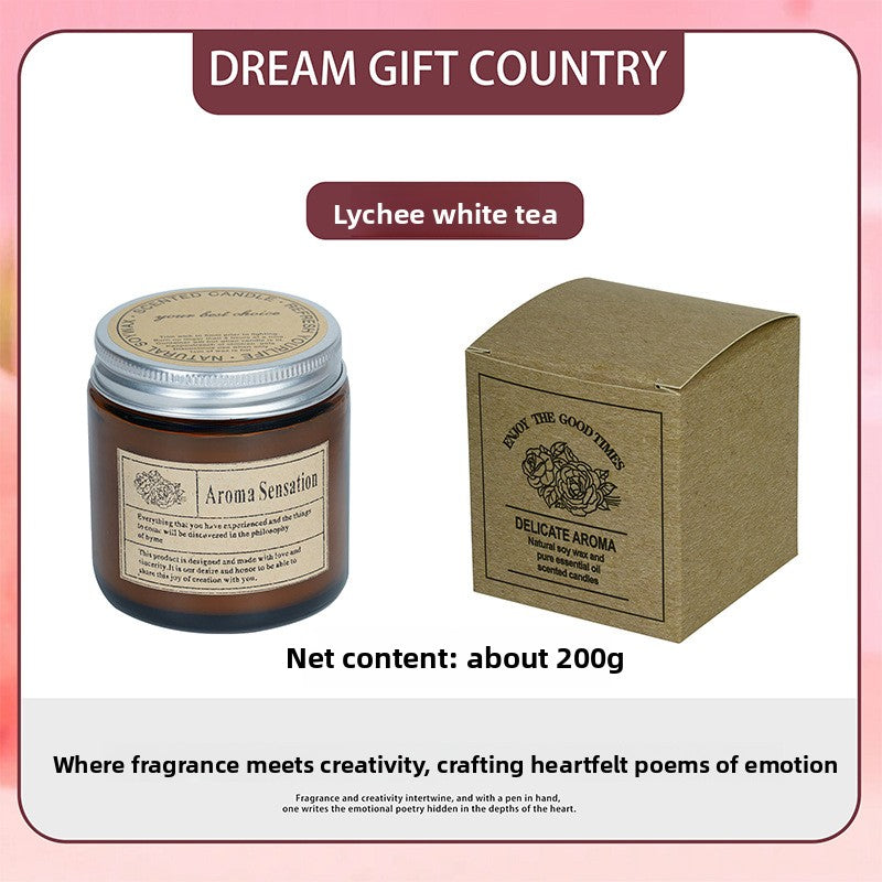 Brown Glass Aromatherapy Candles