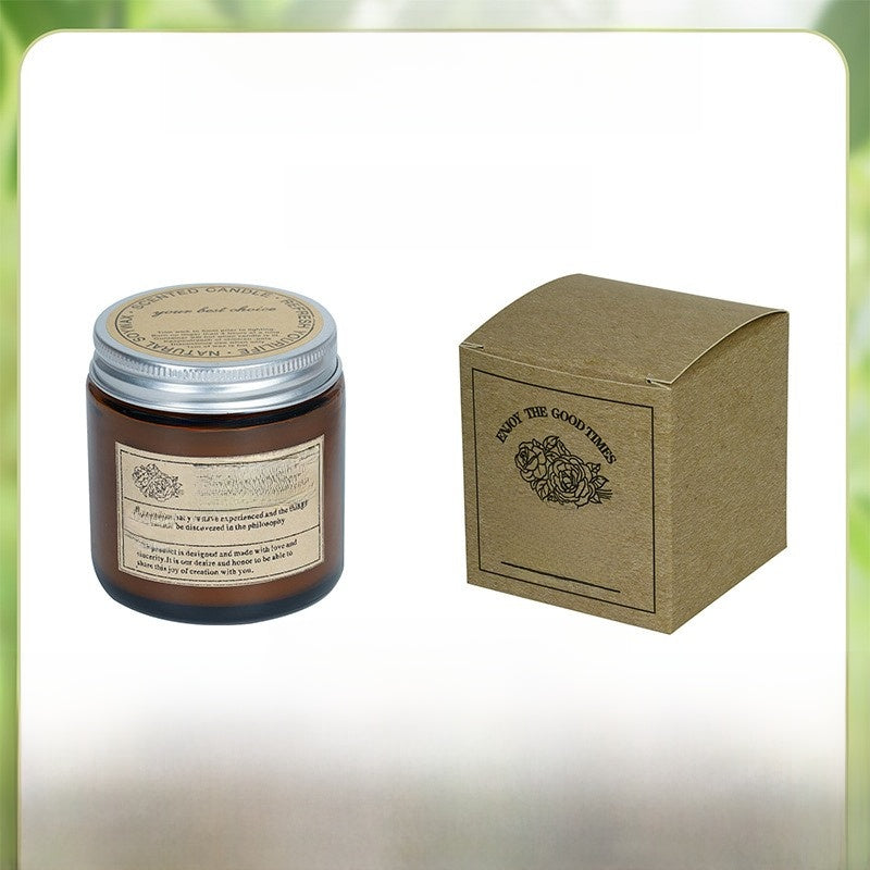 Brown Glass Aromatherapy Candles