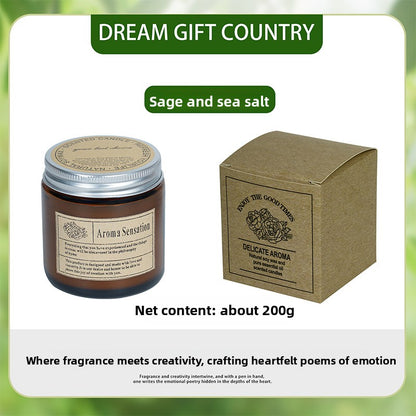 Brown Glass Aromatherapy Candles