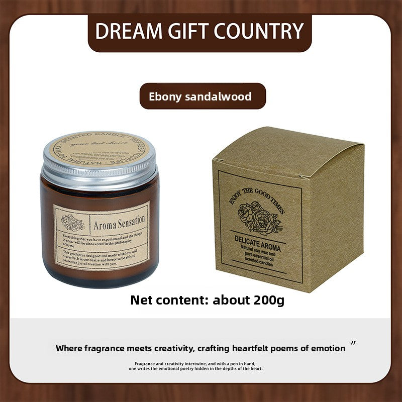 Brown Glass Aromatherapy Candles