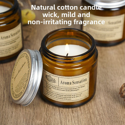 Brown Glass Aromatherapy Candles