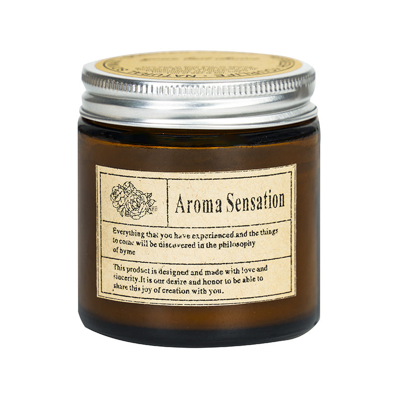 Brown Glass Aromatherapy Candles