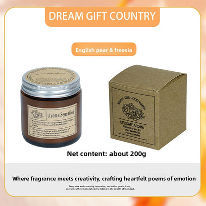 Brown Glass Aromatherapy Candles