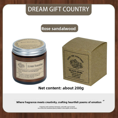 Brown Glass Aromatherapy Candles