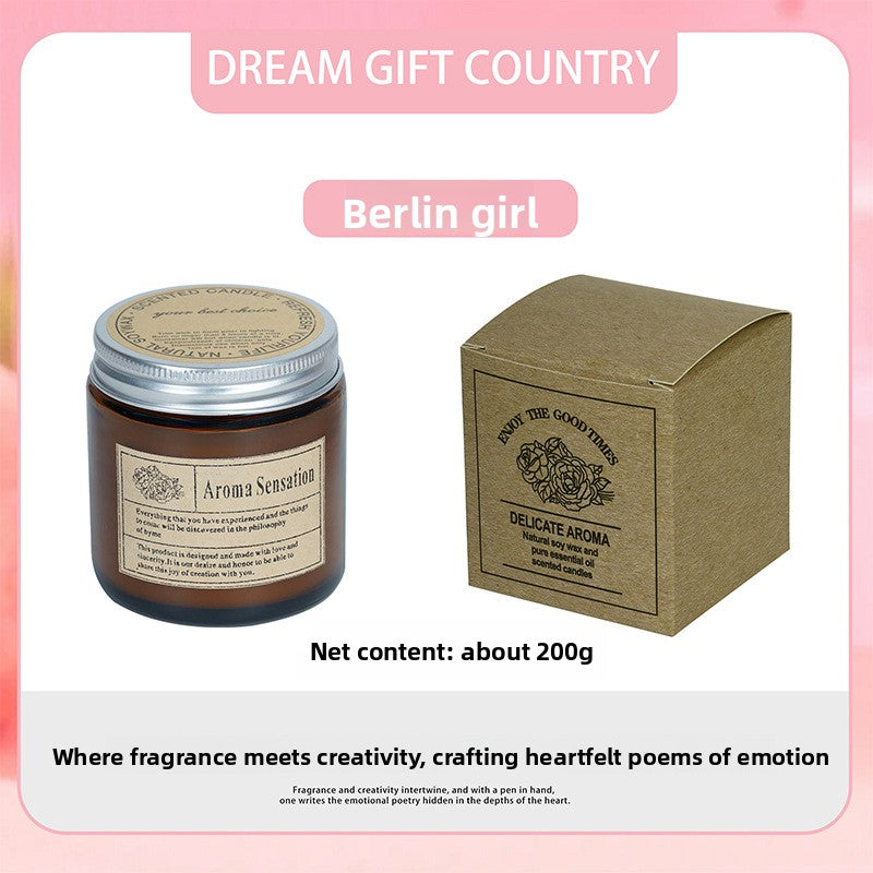 Brown Glass Aromatherapy Candles