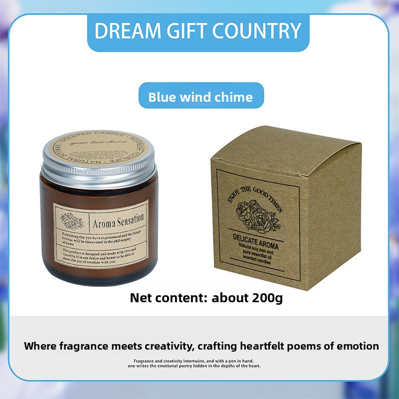 Brown Glass Aromatherapy Candles
