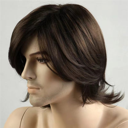 Brown New Men's Wig