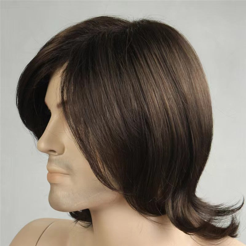 Brown New Men's Wig
