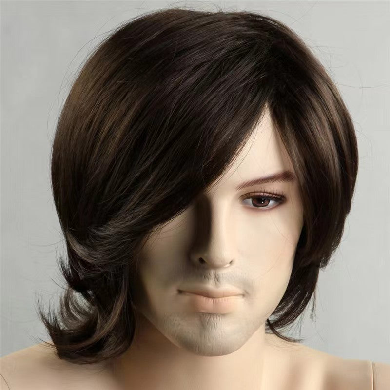 Brown New Men's Wig