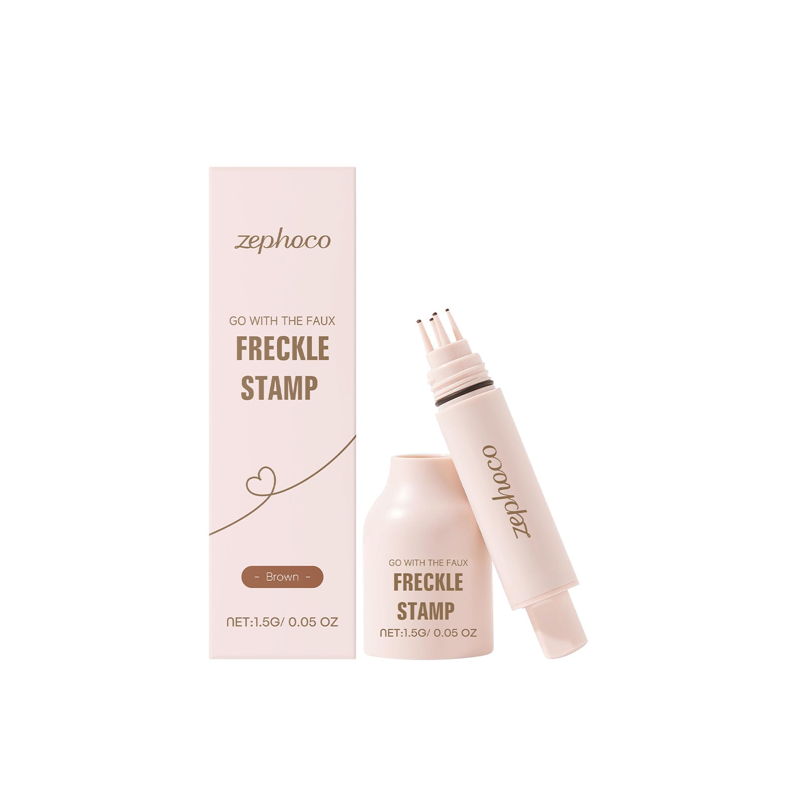 Brown waterproof natural freckle pen