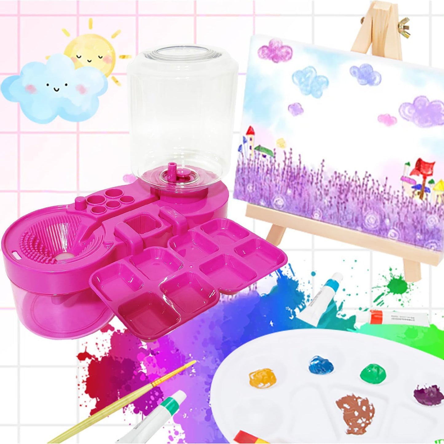 Brush Brush Cleaner Graffiti Paint Fine Art Painting Color Disc Recycling Scrubber