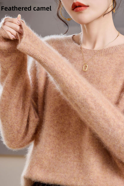 Brushed Cashmere Wool Sweater